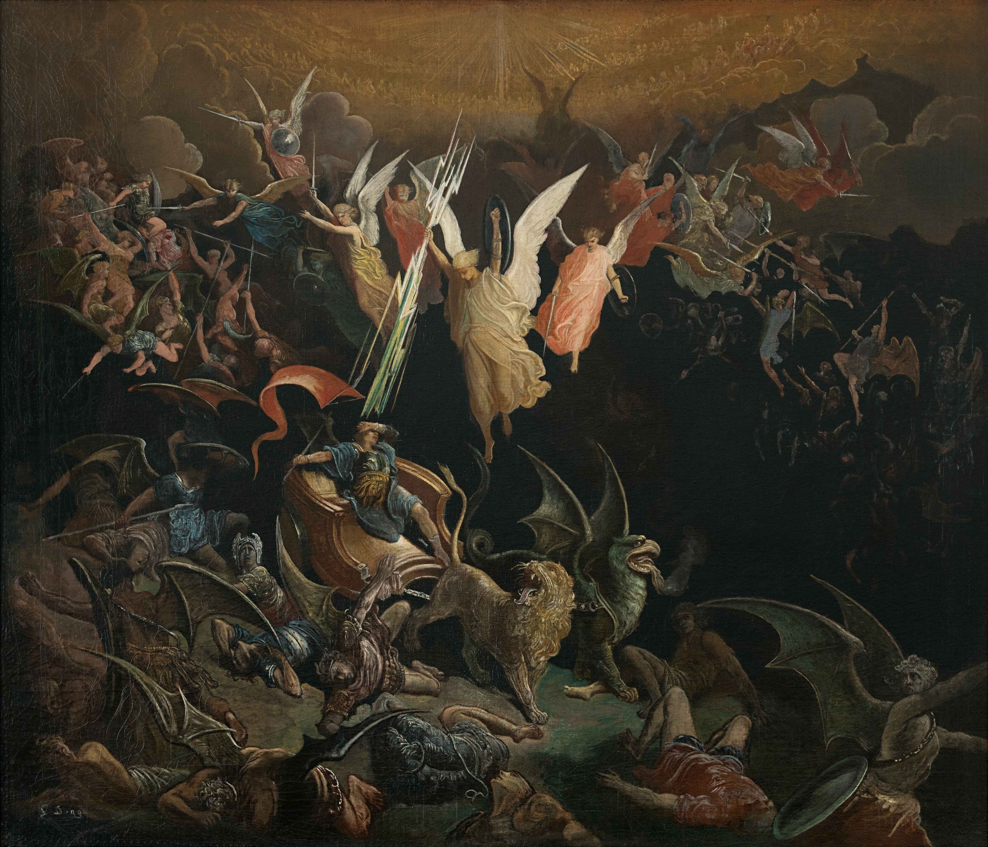 Gustave Doré — The Fall of the Rebel Angels, 1871–72