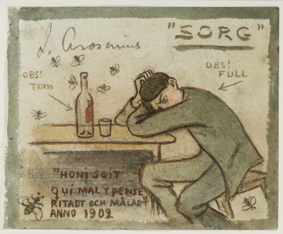 Ivar Arosenius — Sorrow (Sorg), 1902