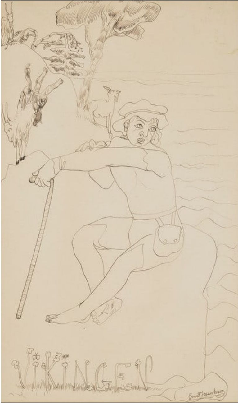 Ernst Josephson — The Viking (Vikingen), 1895